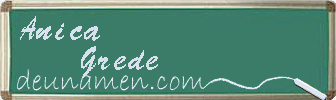 Anica Grede Visitenkarte